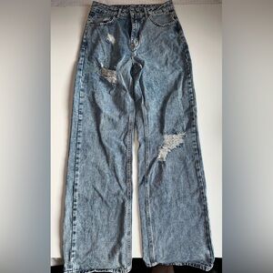 SHEIN Women’s Size 4 Blue Mom Jeans High Waist Straight Leg 32 Inseam Baggy